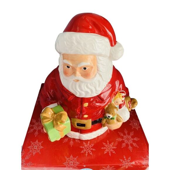Martha Stewart 13” Santa Cookie Jar Vintage Macy’s Holiday Christmas 2011 - Picture 10 of 16